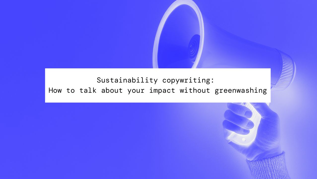 sustainability copywriting